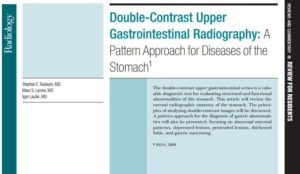 Book Cover: Double-Contrast Upper Gastrointestinal Radiography: A Pattern Approach for Diseases of the Stomach