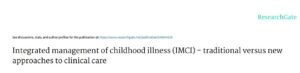 Book Cover: Integrated management of childhood illness (IMCI)