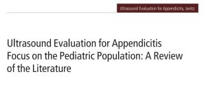 Book Cover: Ultrasound Evaluation for Appendicitis Focus on the Pediatric Population